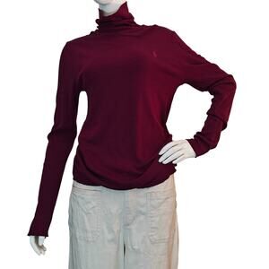 Ralph Lauren Sport Burgundy Turtleneck Long Sleeve Top Women’s XL